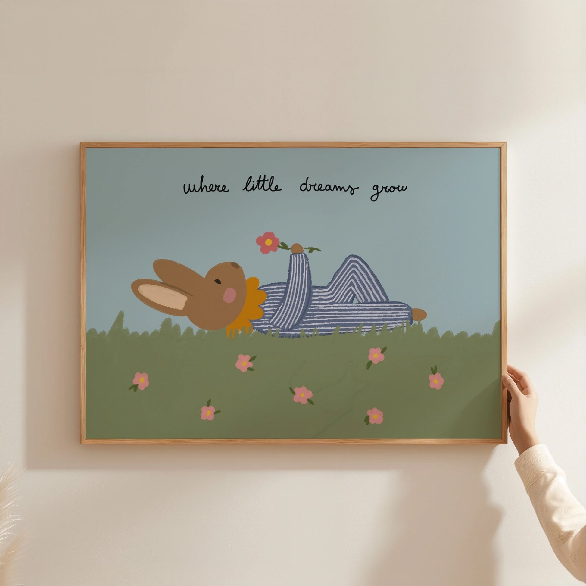 Arte murale Coniglietto per camera bambini