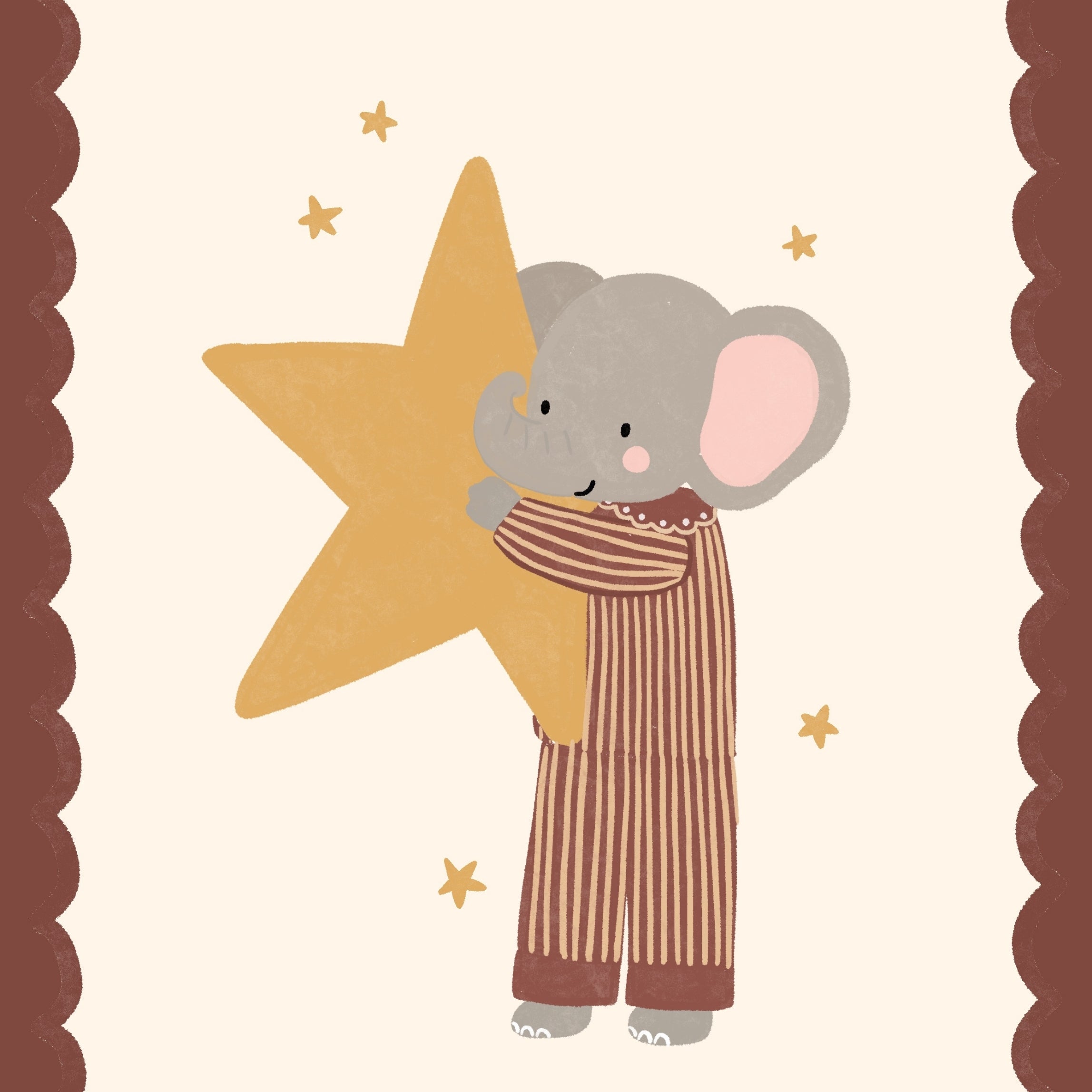 Decorazione per cameretta con cuccioli di animali