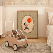 Vintage Boy Balloon – Nursery & kids wall art