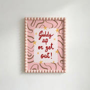 Giddy Up or Get Out – Coastal Wall Art