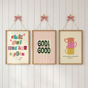 God’s Plan & Blessings – Christian Wall Art Set of 3