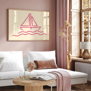 Sailboat Line – Coastal Wall Art