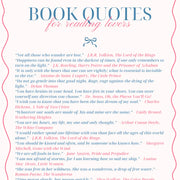 Book Quotes Blue and Pink – Bookish Wall Art