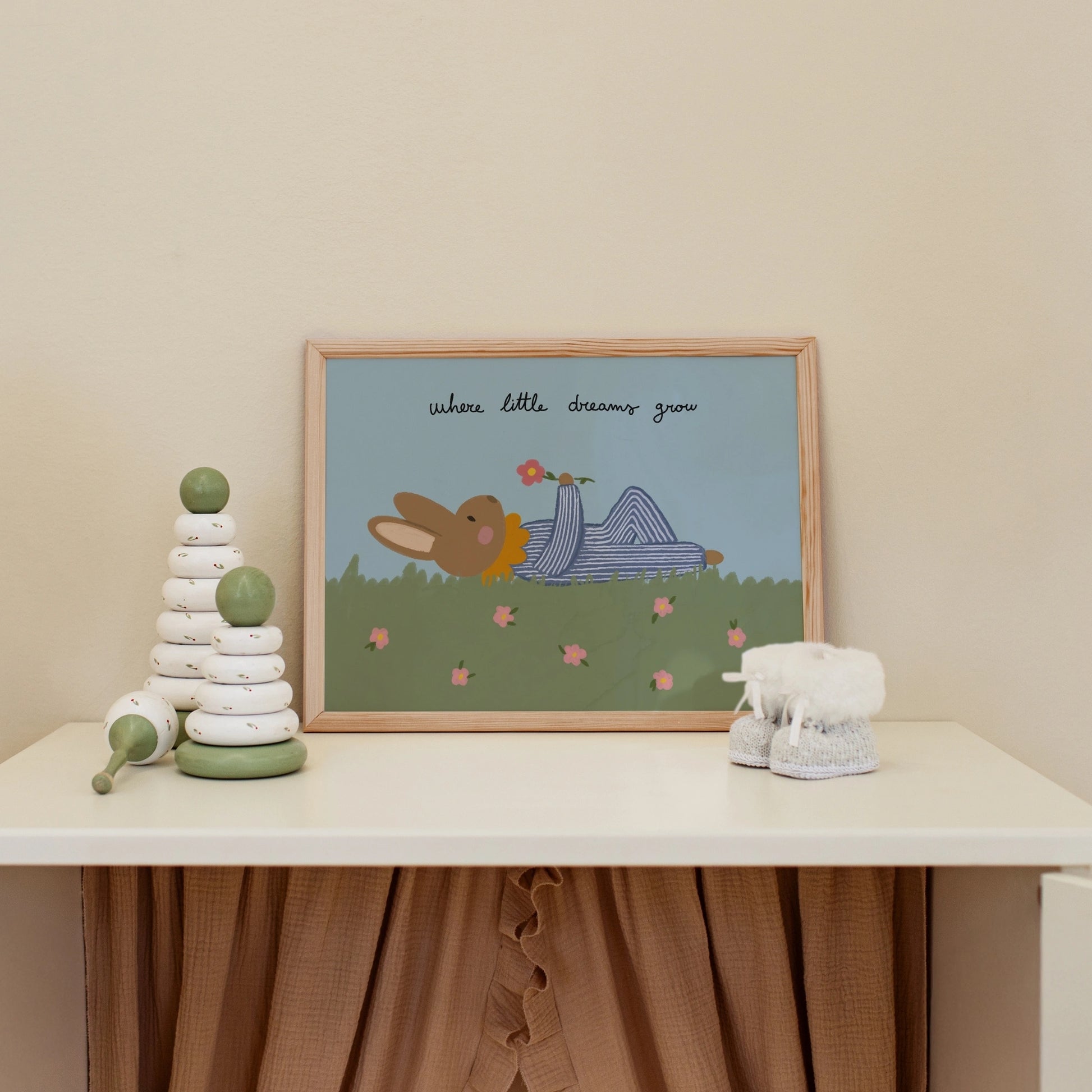 Arte murale Coniglietto per camera bambini