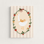 Goose and Strawberry – Nursery & Kids Canvas Wall Art