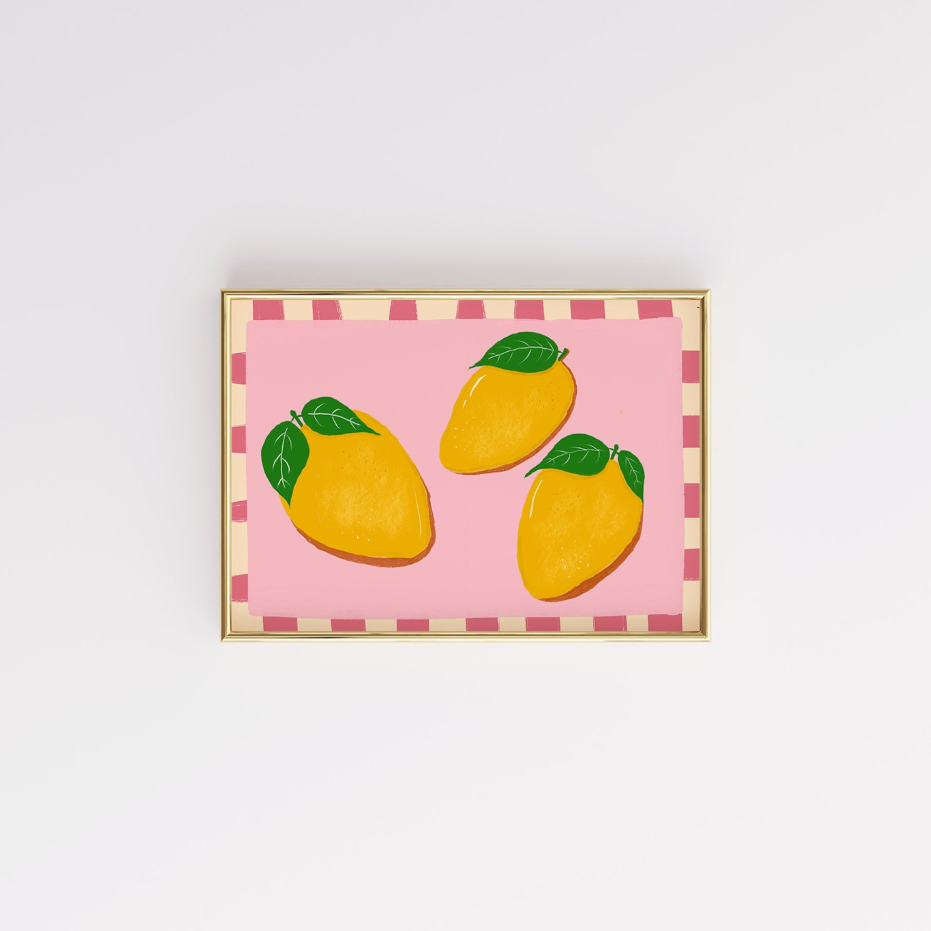 Mango Fruit Kitchen Print – Colorful Tropical Wall Art, Kitchen Wall Decor