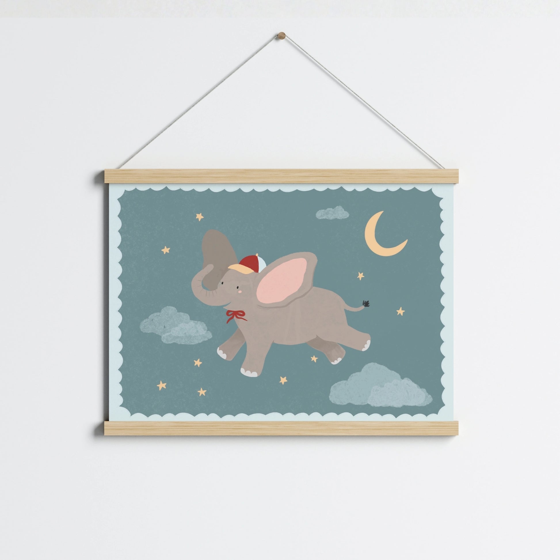 Stampa di Elefante nello spazio
