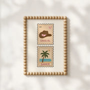 Coastal Cowgirl Postage Stamp – Coastal Wall Art