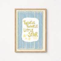 Stampa per cameretta Twinkle Twinkle Little Star