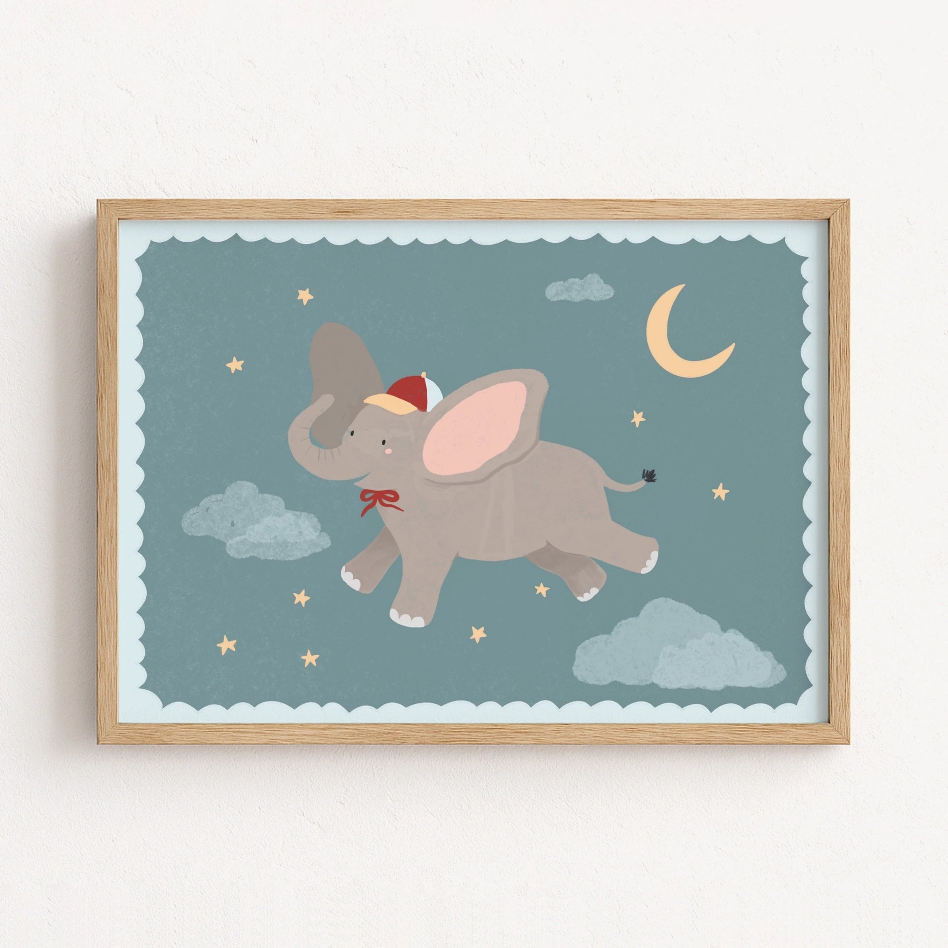 Stampa di Elefante nello spazio