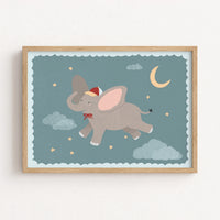 Stampa di Elefante nello spazio