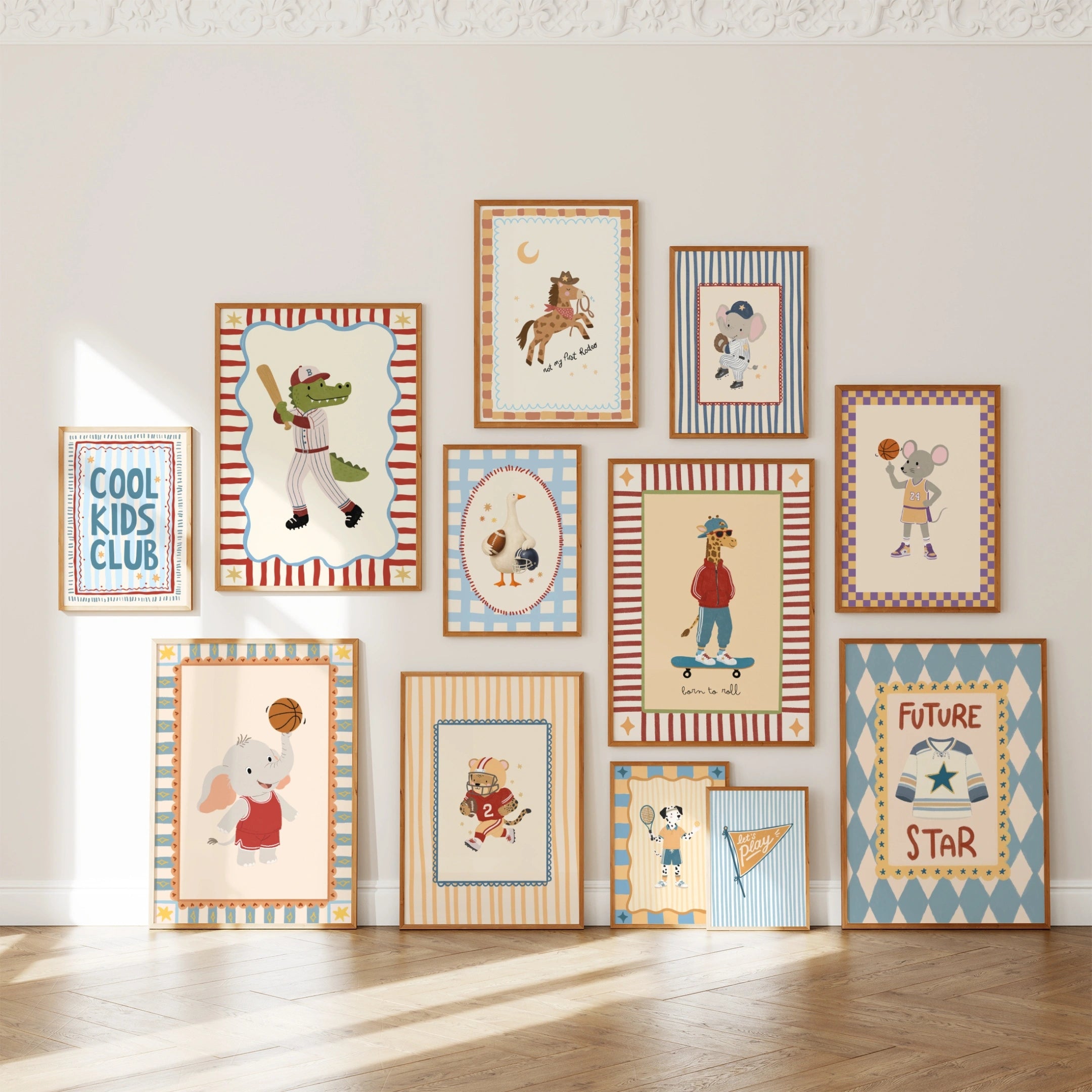 Handmade Sports Nursery Decor, 50 prints (Instant Download)