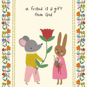 A Friend Is a Gift from God – Nursery & kids wall art