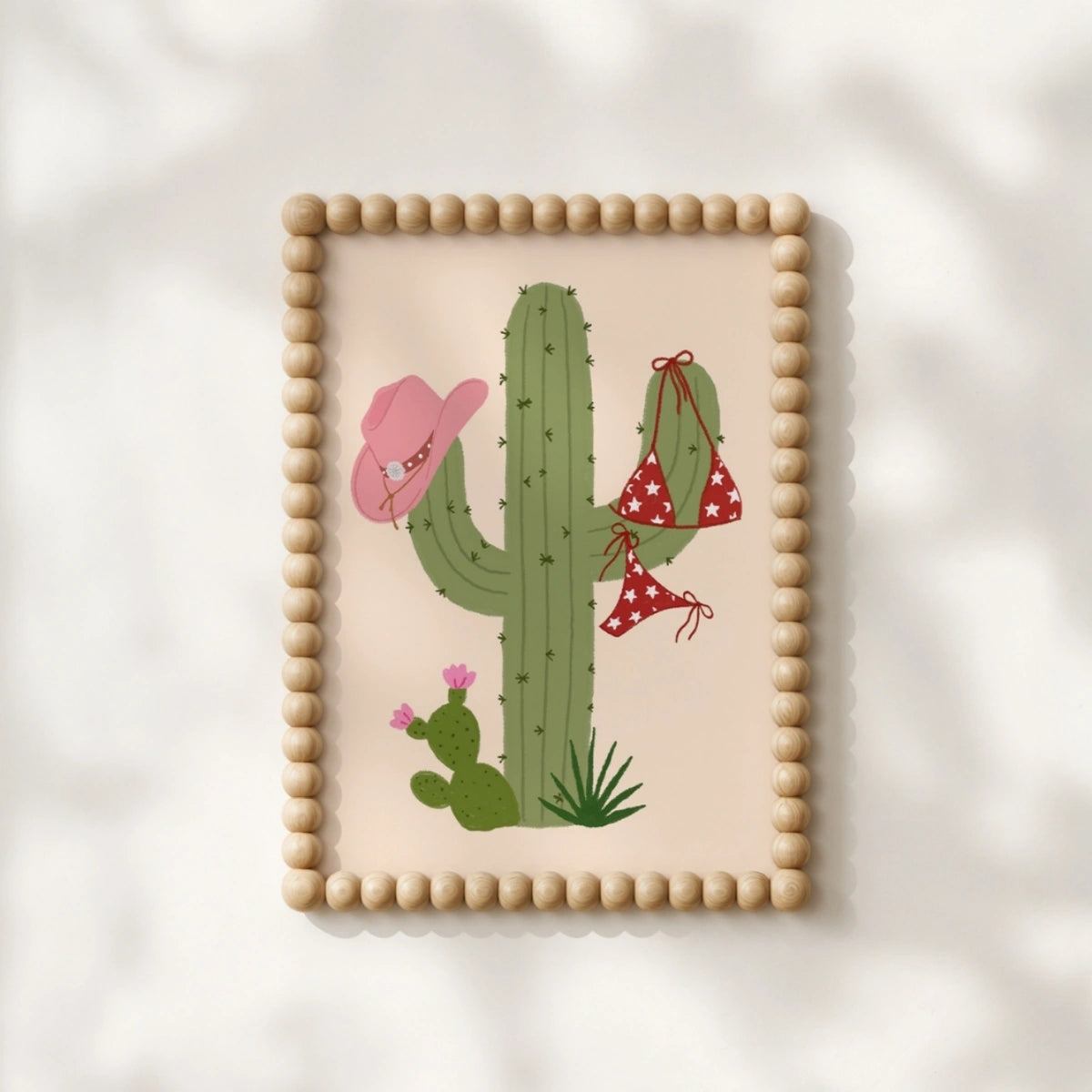 Lámina de cactus vaquera