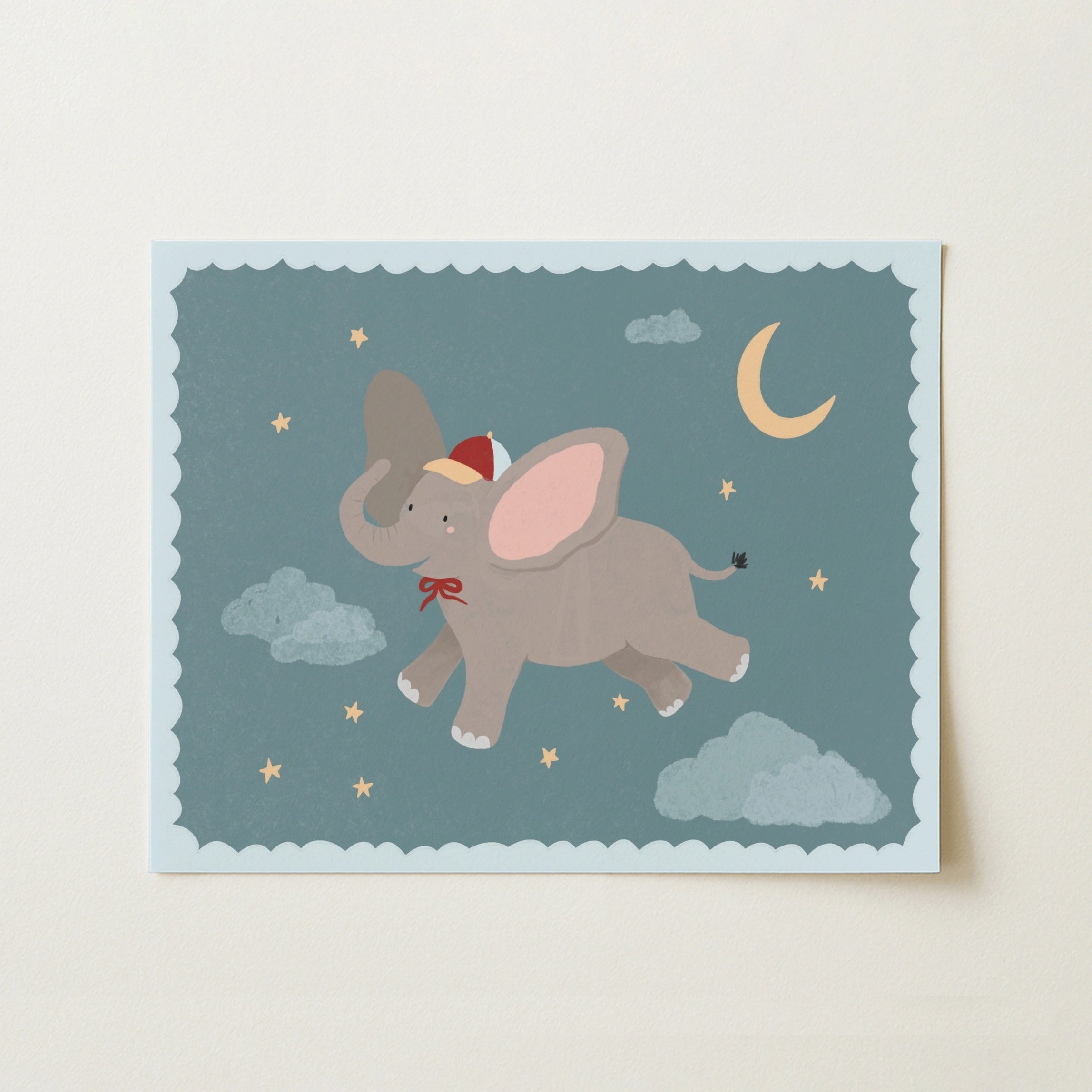 Stampa di Elefante nello spazio