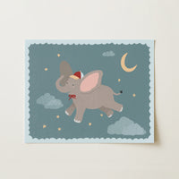 Stampa di Elefante nello spazio
