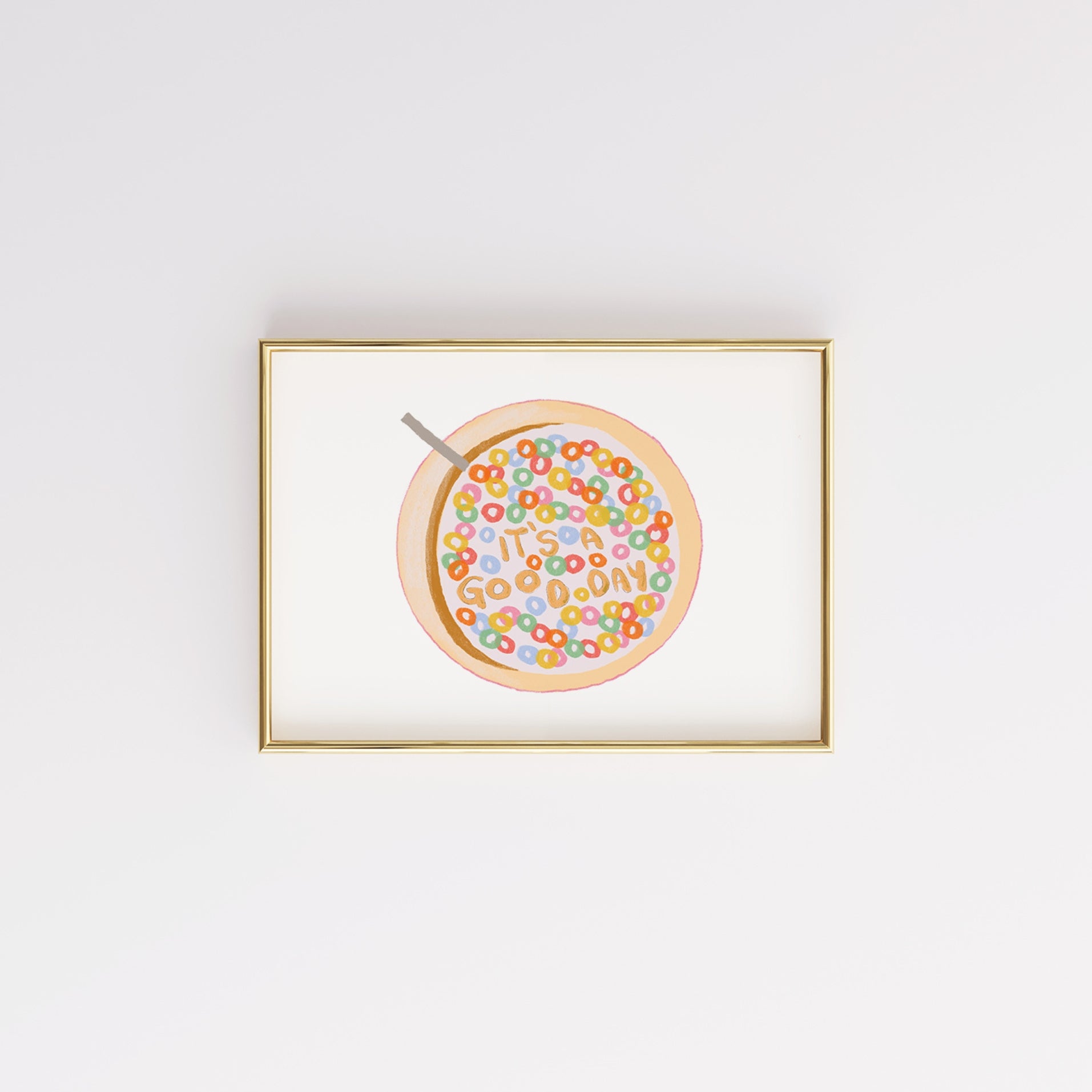 Cereal Bowl Wall Art – It’s a Good Day Print