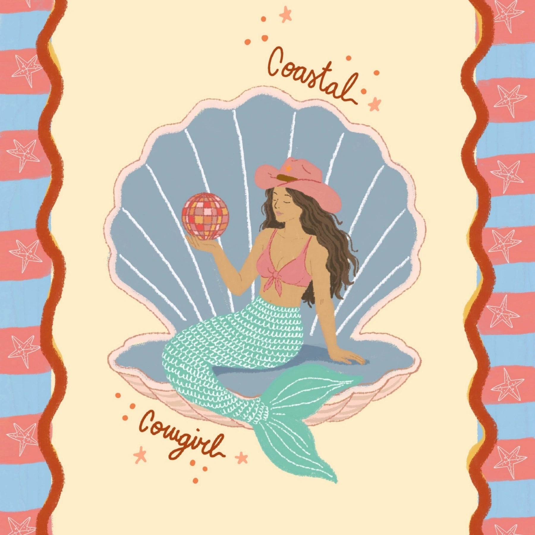 Western Mermaid Print