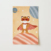 Superhero Tiger Space – Nursery & kids wall art