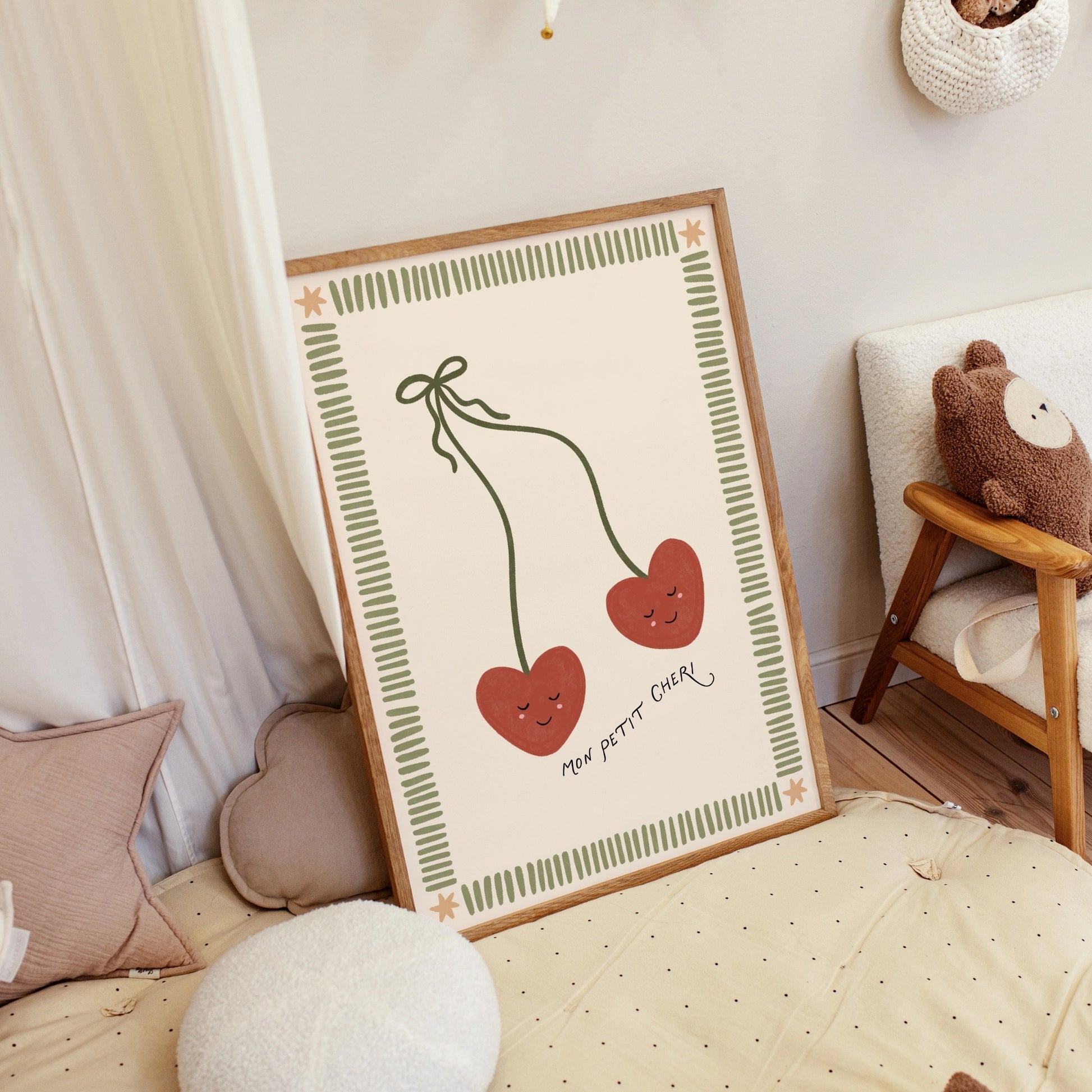 Cherry Nursery Wall Art