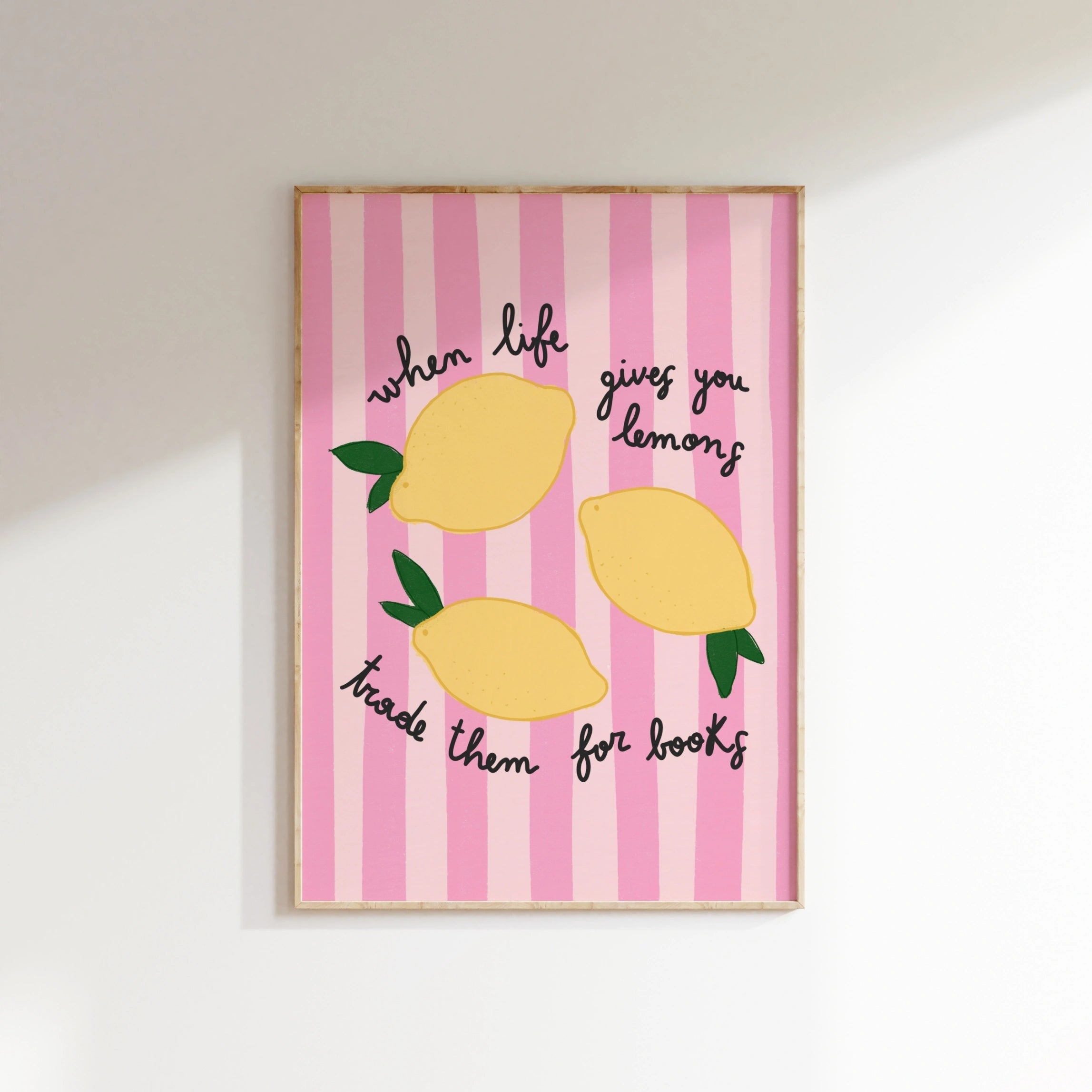 Lemon Bookish  – Funny Reading Print