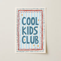 Cool Kids Club Nursery Print