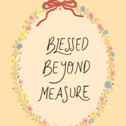 Blessed Beyond Measure Pink Bow - Nursery & Kids Wall Art