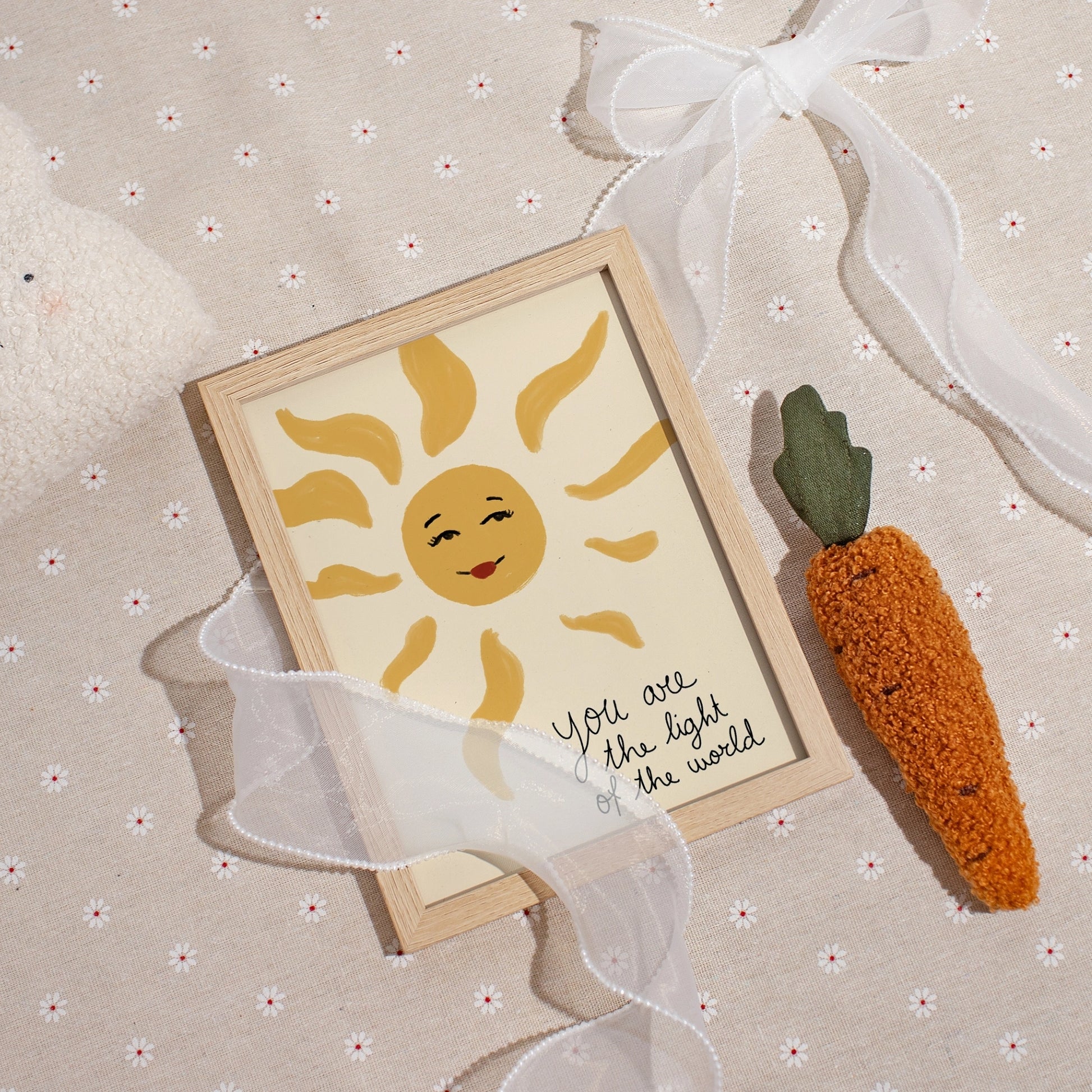 Poster vintage a righe per la cameretta dei bambini