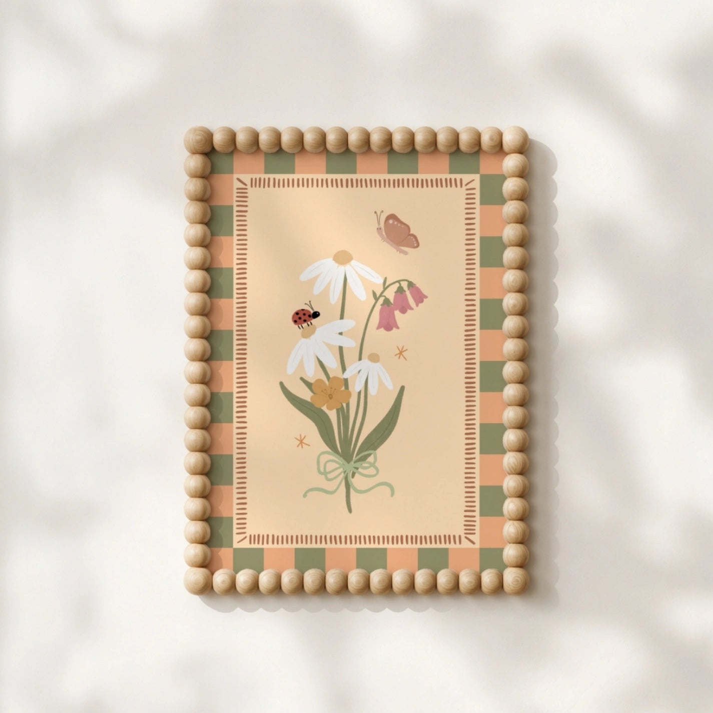 Daisy Flower Nursery Wall Art, Whimsical Kids Decor