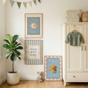 Sun, Stars & Kindness – Nursery & Kids Wall Art Set of 3