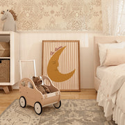 La Lune Beige Stripes – Nursery & kids wall art