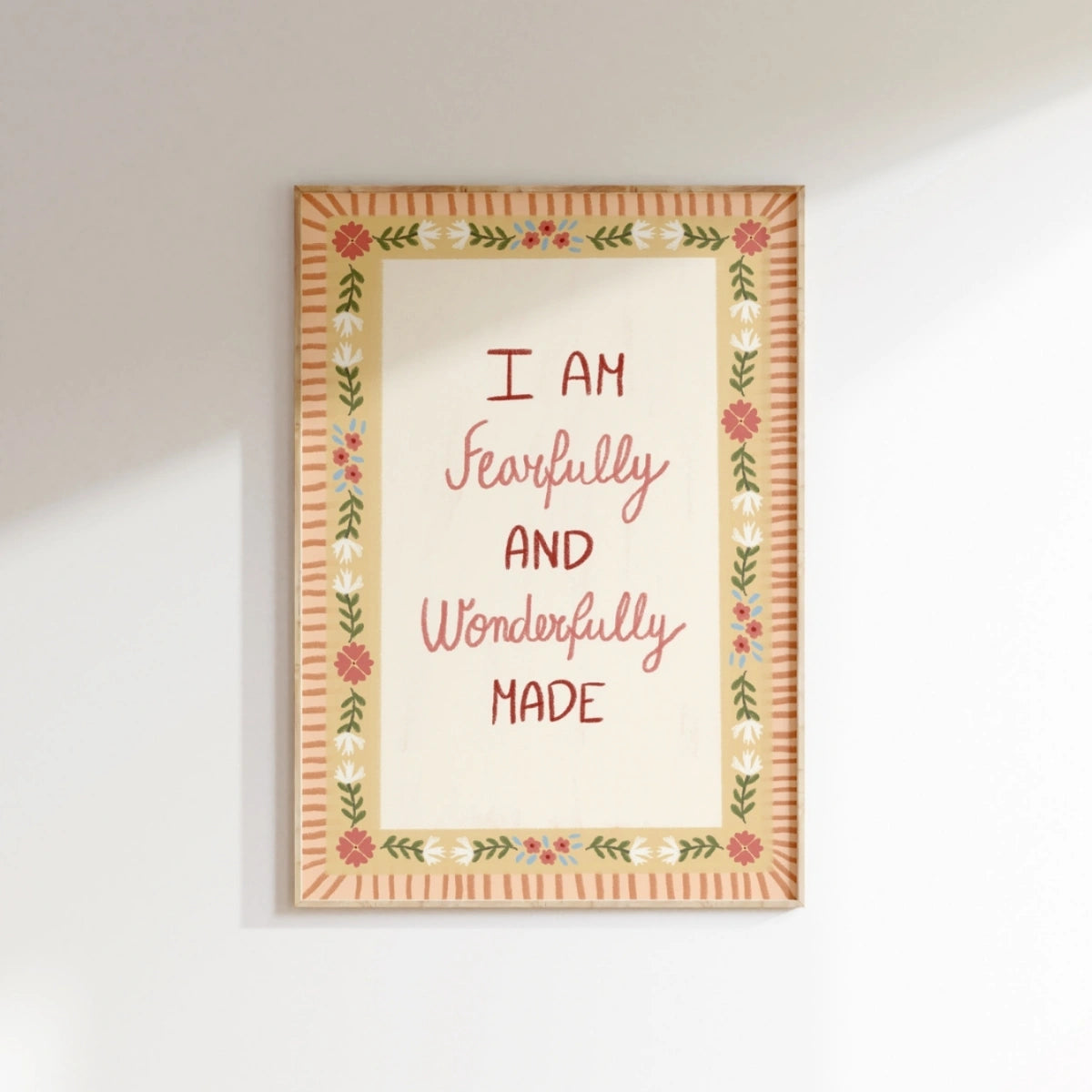 I Am Fearfully and Wonderfully Made, Christian Nursery Decor