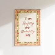 I Am Fearfully and Wonderfully Made – Nursery & kids wall art