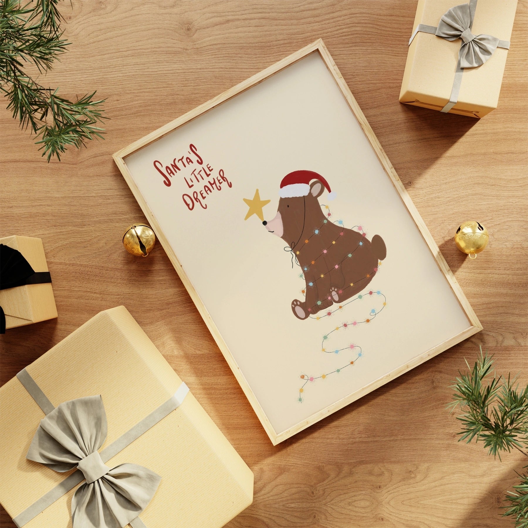 Il piccolo orsetto sognatore di Babbo Natale