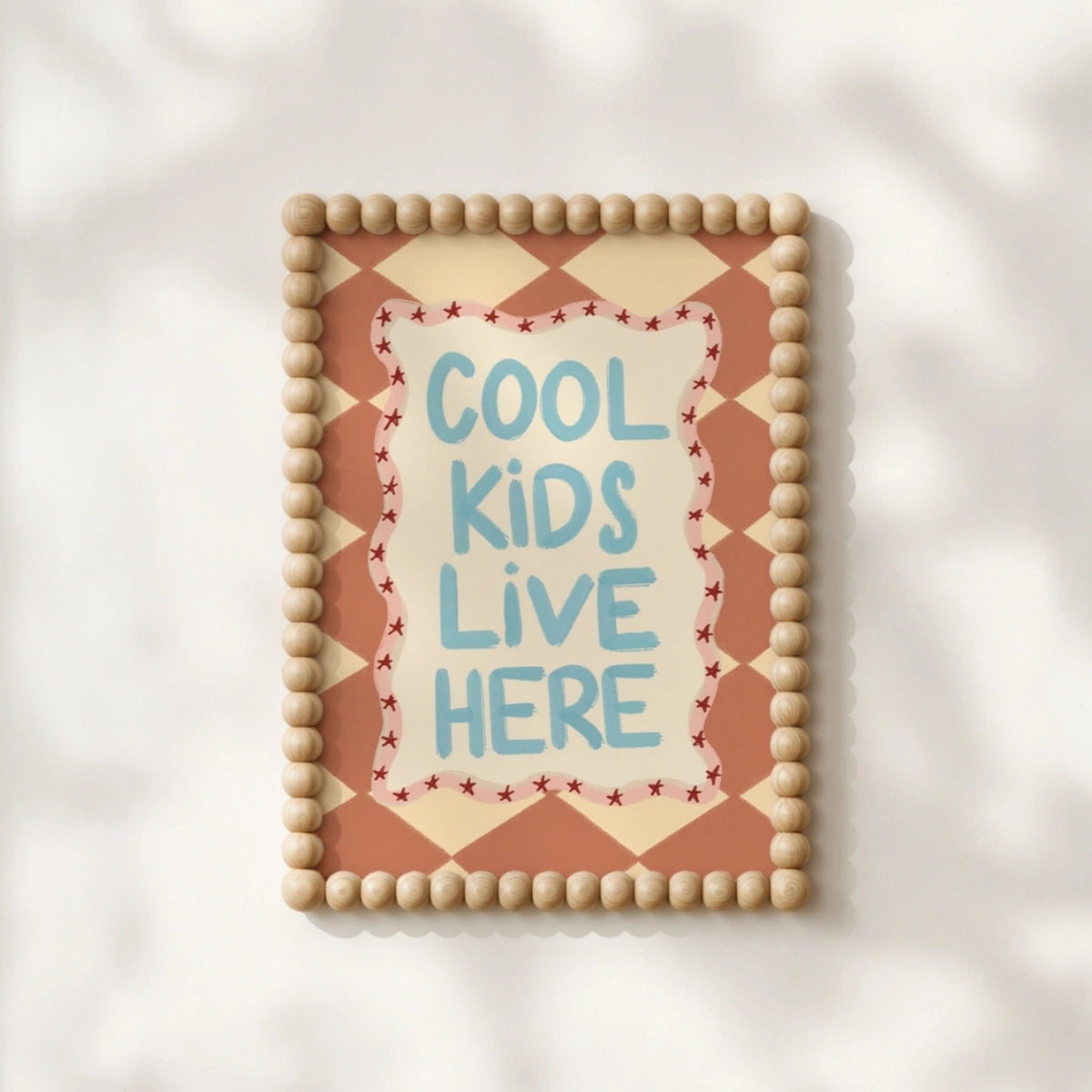 Colorful Nursery Typography Poster, Colorful Kids Decor