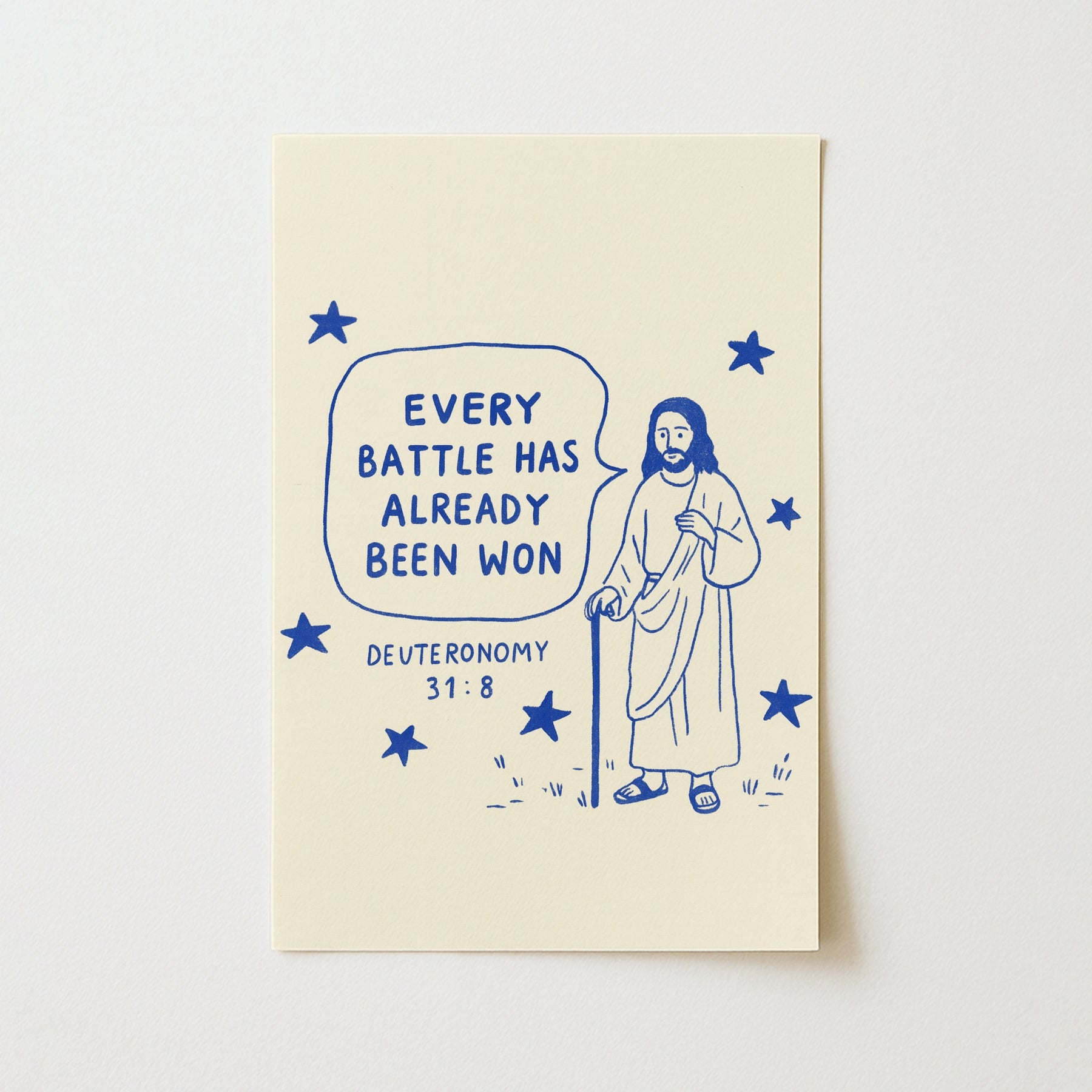 Every Battle Has Already Been Won Wall Art – Faith Based Scripture Poster