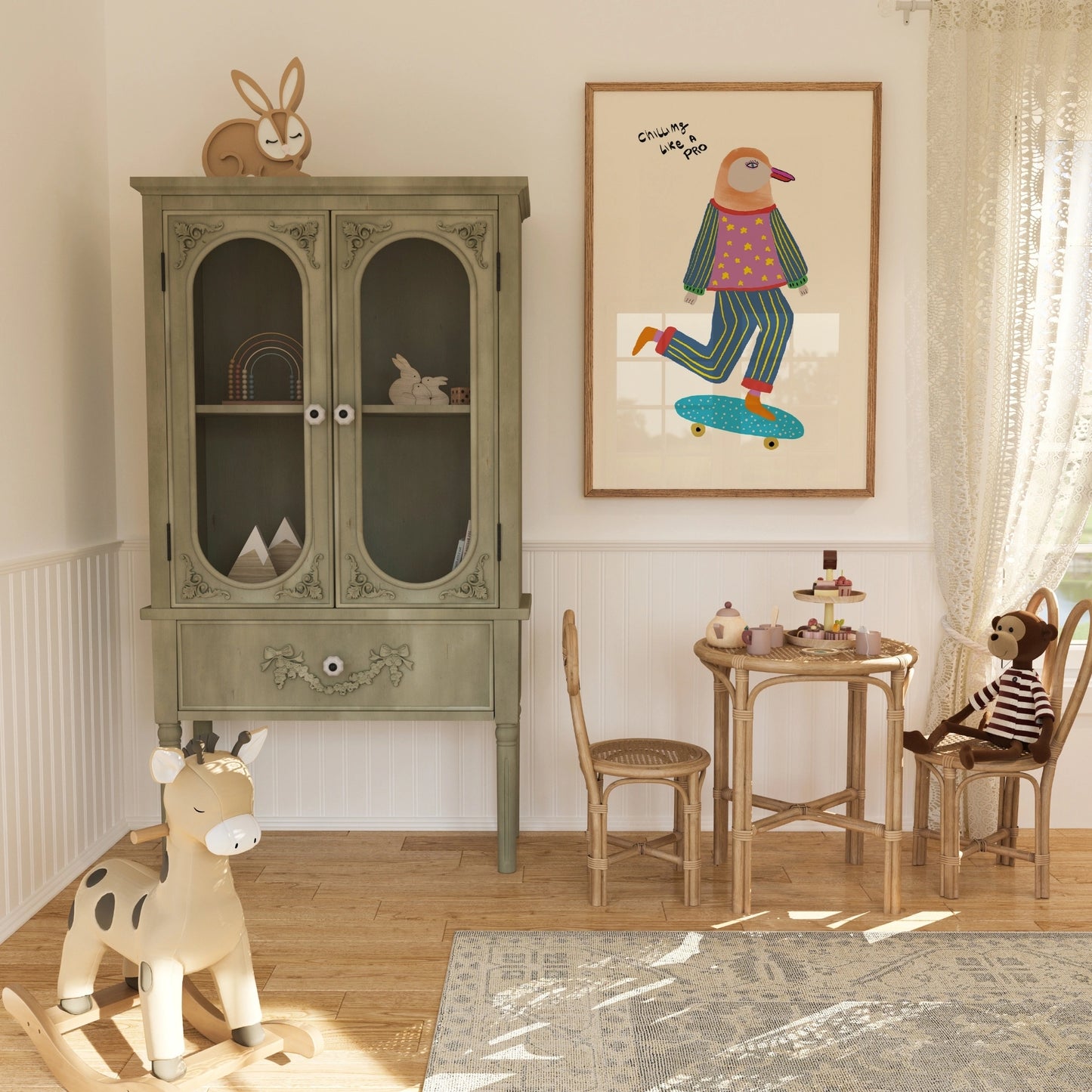 Chilling Like a Pro Print – Cool Nursery Wall Art for Kids