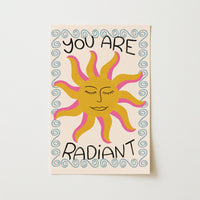 Trendy Sun Quote Print