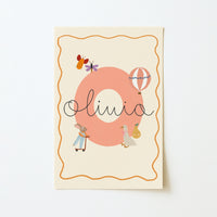 Personalized Nursery Name Wall Art