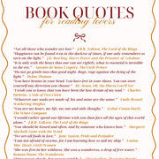 Book Quotes Red and Orange – Bookish Wall Art