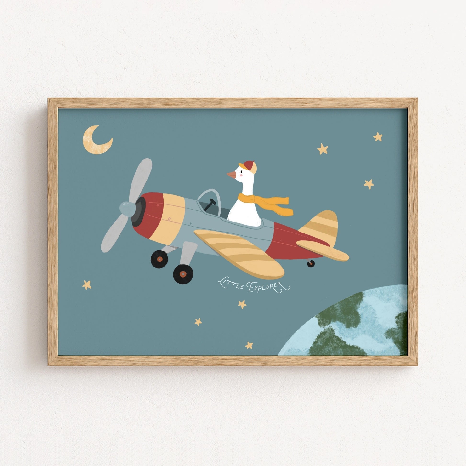 Goose Airplane Print