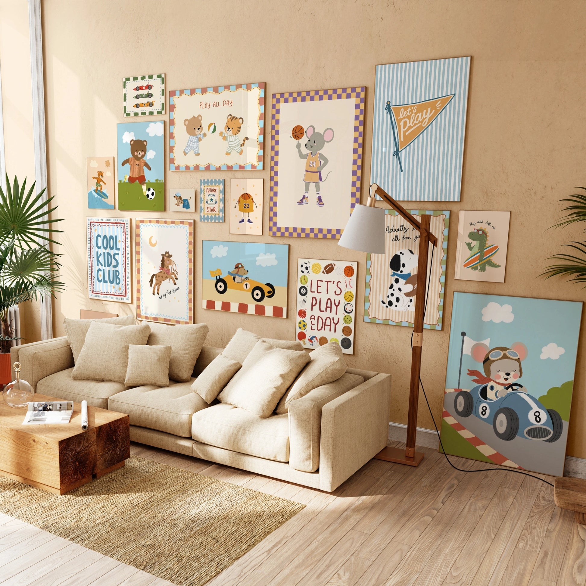 Handmade Sports Nursery Decor, 50 prints (Instant Download)