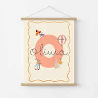 Personalized Nursery Name Wall Art