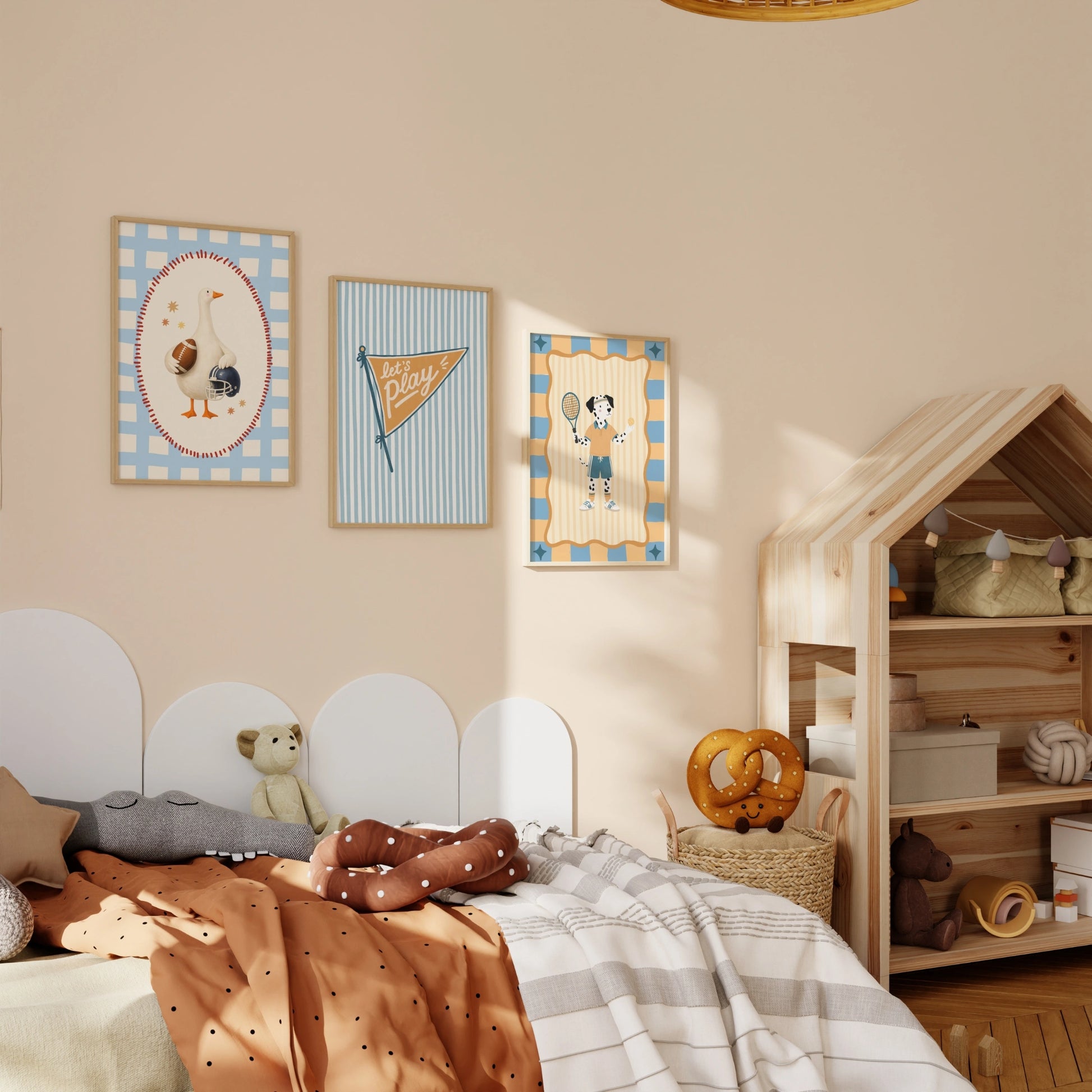 Handmade Sports Nursery Decor, 50 prints (Instant Download)