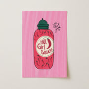 Hot Girl Sauce – Kitchen Wall Art