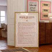 Book Quotes Red and Orange – Bookish Wall Art
