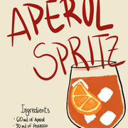 Aperol Spritz Recipe – Kitchen Wall Art