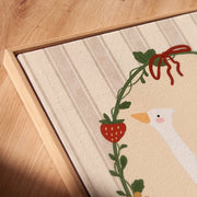 Goose and Strawberry – Nursery & Kids Canvas Wall Art