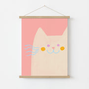 Pink Cat – Nursery & kids wall art