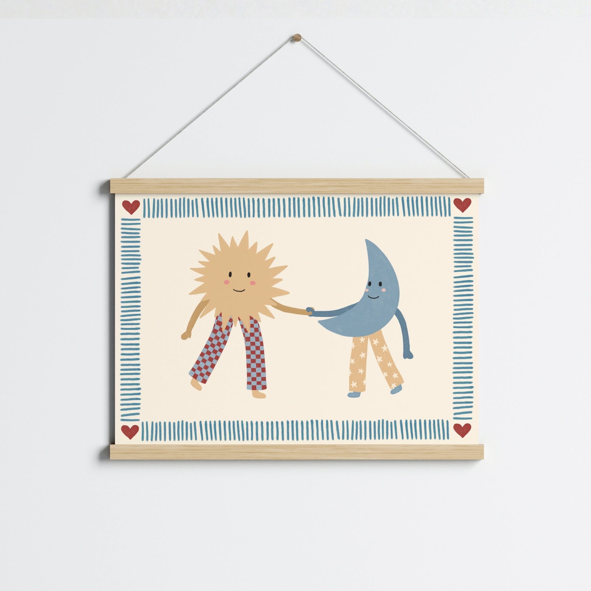 Sun And Moon Nursery Wall Art